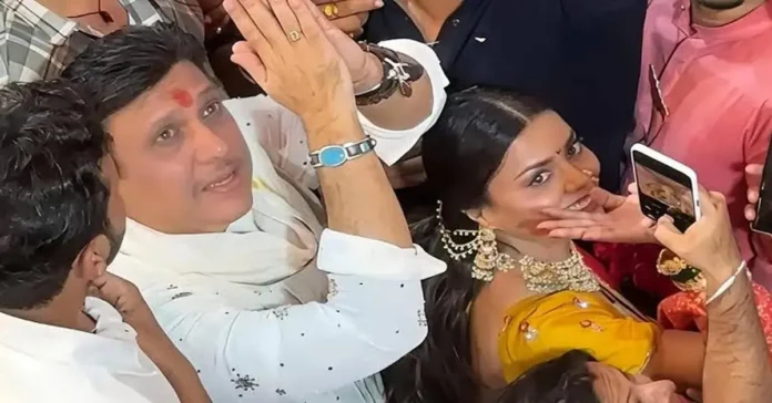 Govinda reaction Komal Rani Lalbaugcha Raja Govinda reaction Komal Rani Lalbaugcha Raja