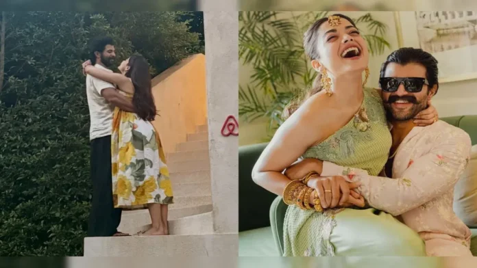 Vijay and Rashmika on KWK S9 Vijay and Rashmika on KWK S9